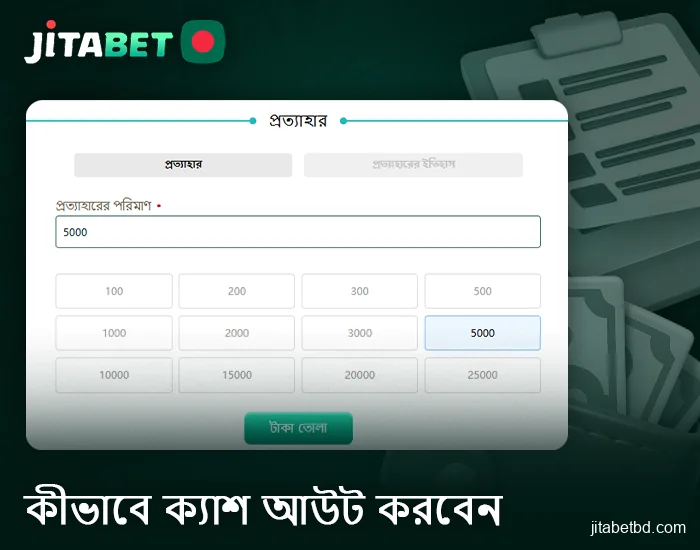 বাংলাদেশে বসবাসকারী JetiBet অনলাইন ক্যাসিনো থেকে টাকা উত্তোলনের নির্দেশনা